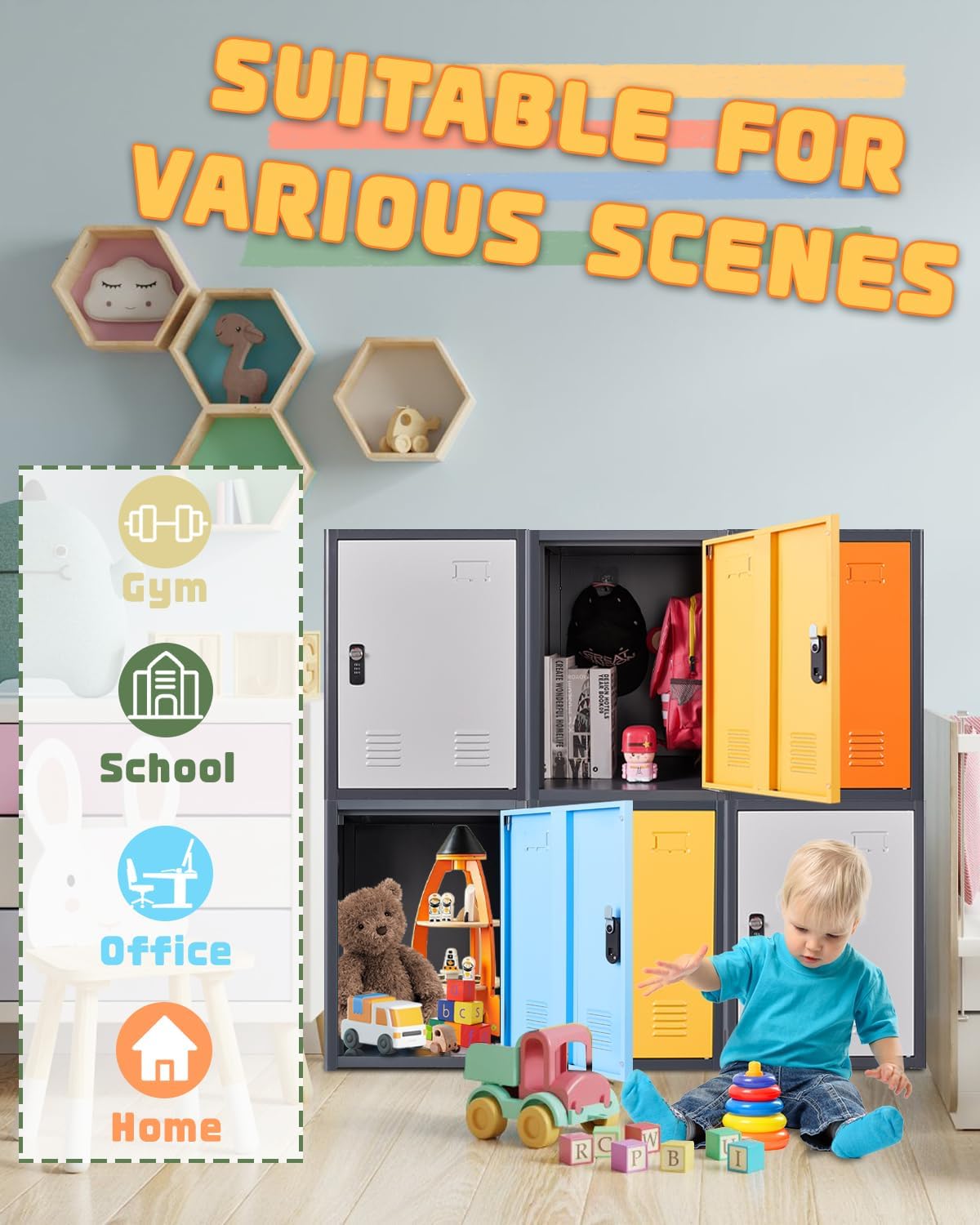 Kaer 20" High Metal Locker - KaerWorld