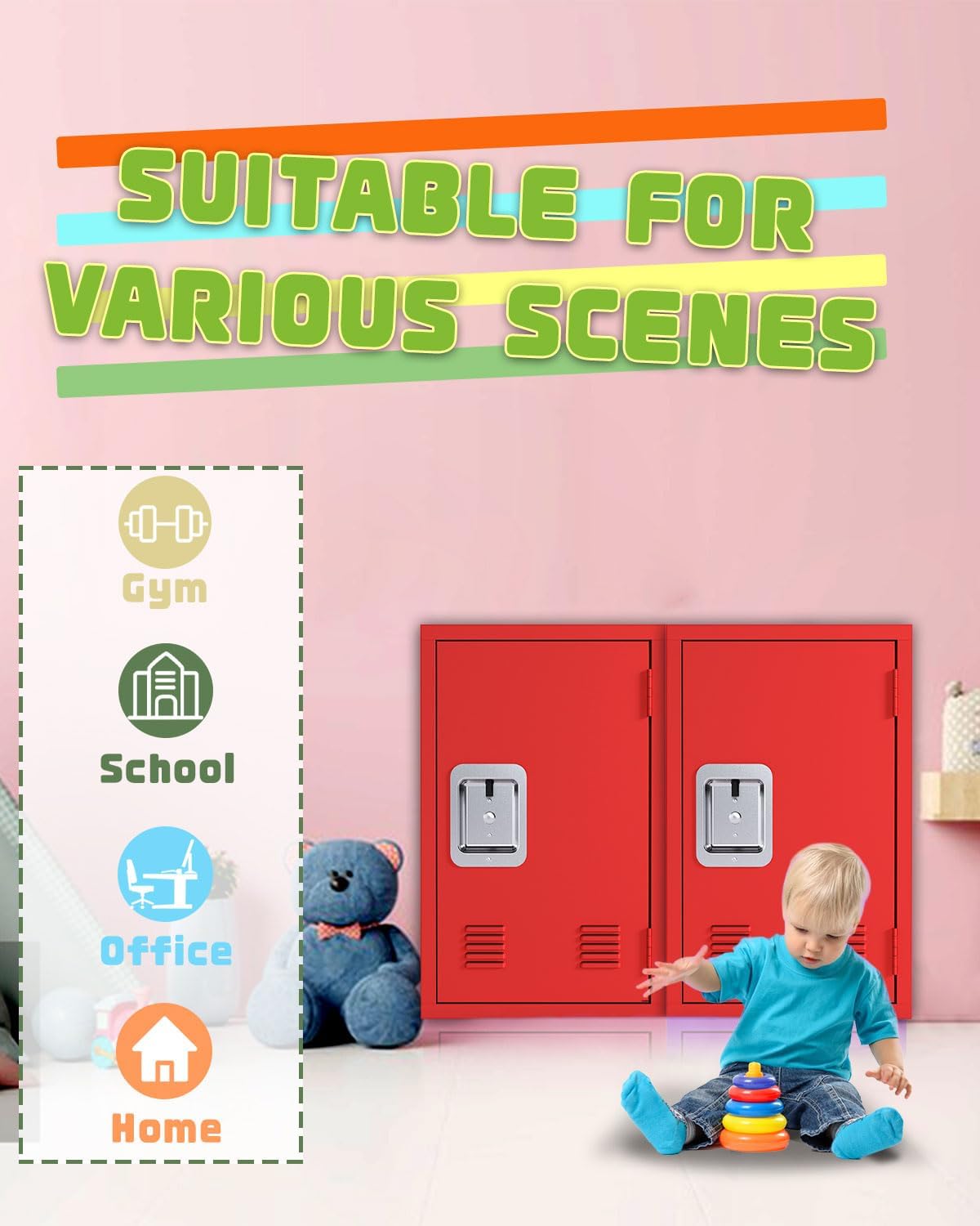 Kaer 20" High Metal Locker - KaerWorld