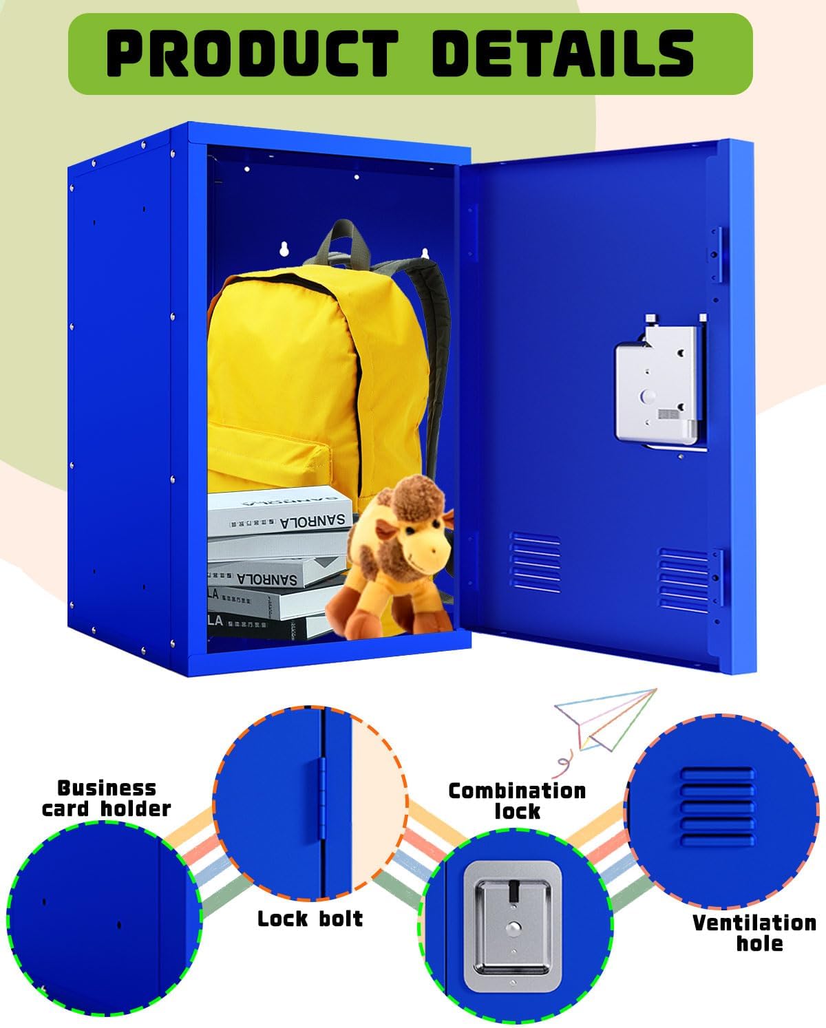 Kaer 20" High Metal Locker - KaerWorld