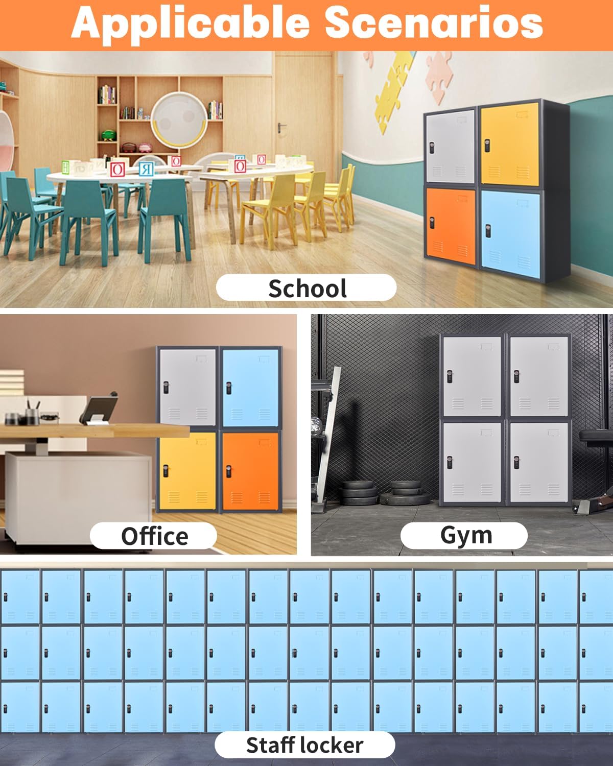 Kaer 20" High Metal Locker - KaerWorld