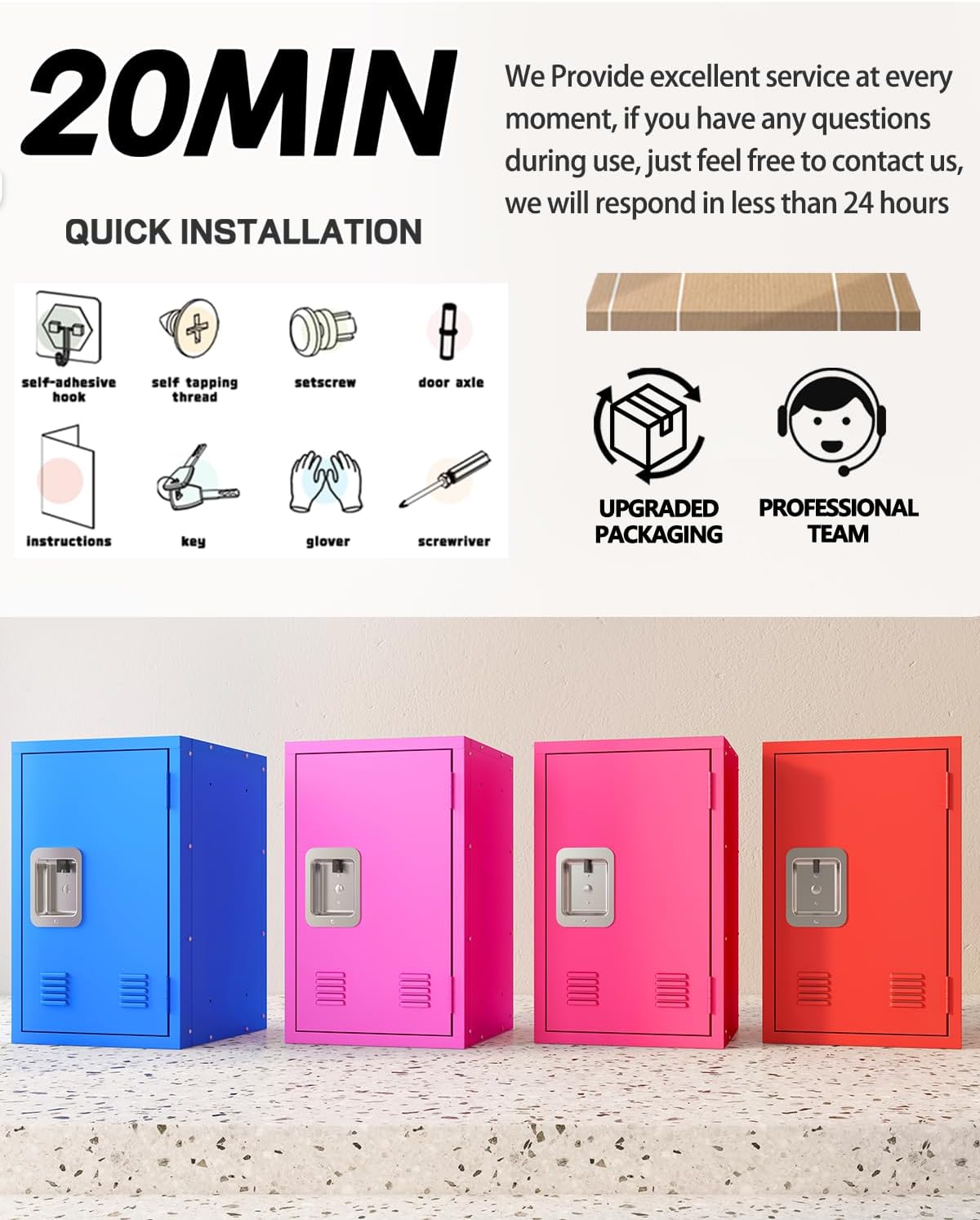 Kaer 20" High Metal Locker - KaerWorld