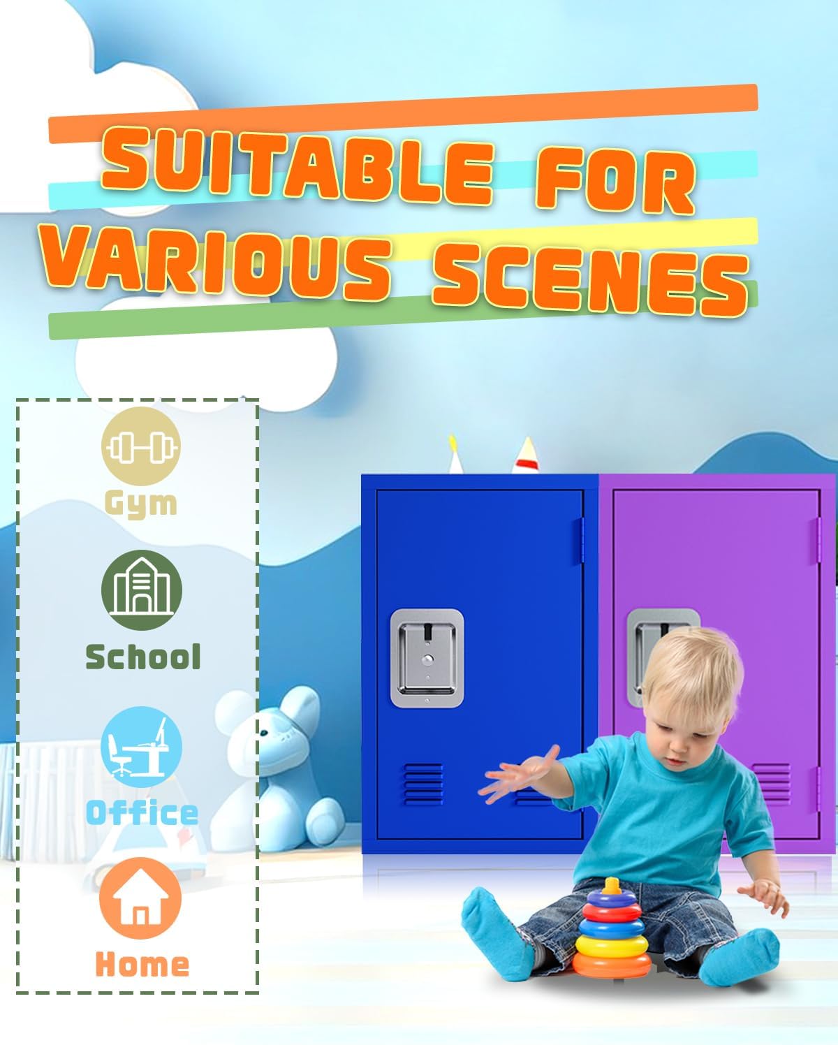 Kaer 20" High Metal Locker - KaerWorld