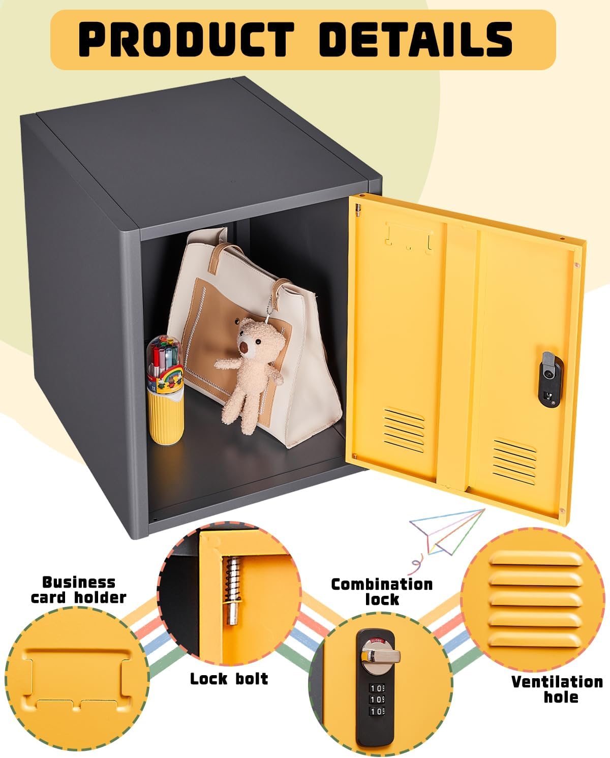 Kaer 20" High Metal Locker - KaerWorld