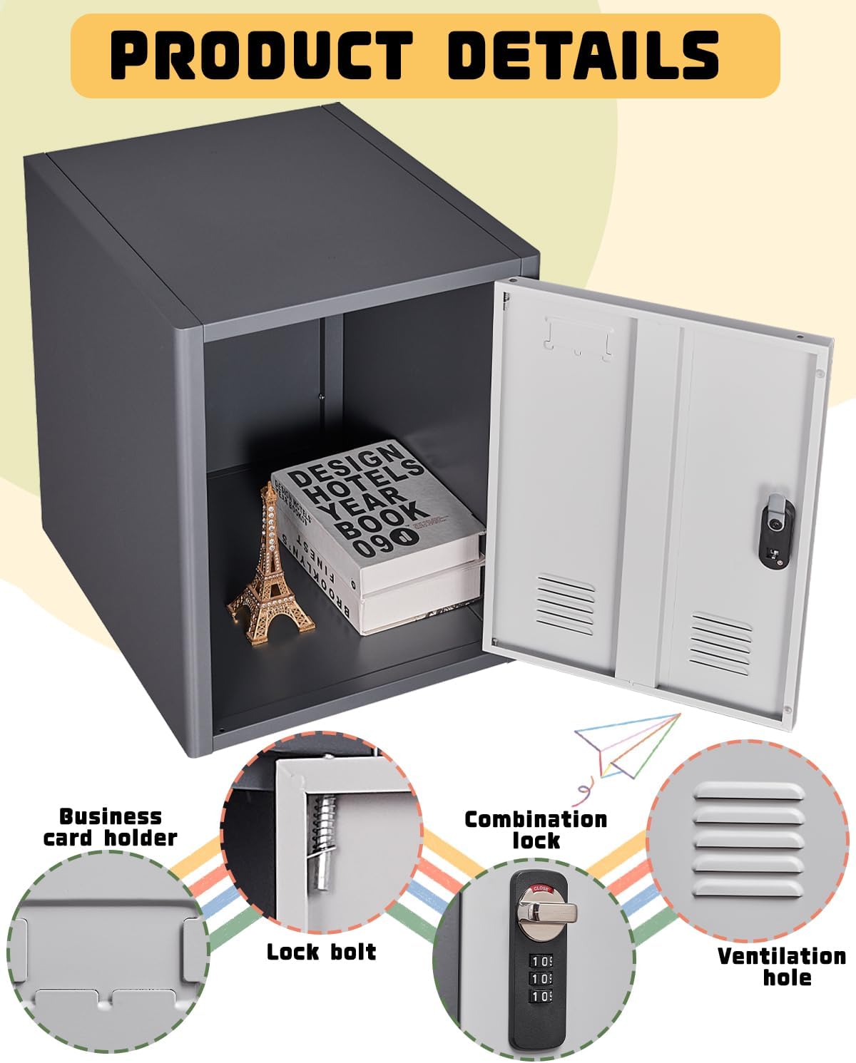 Kaer 20" High Metal Locker - KaerWorld