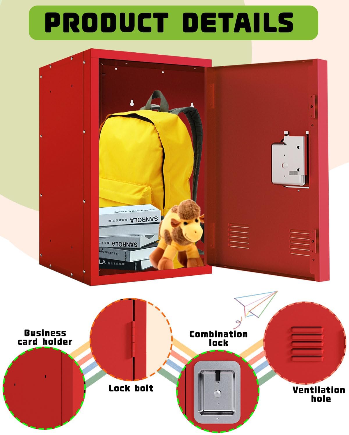 Kaer 20" High Metal Locker - KaerWorld