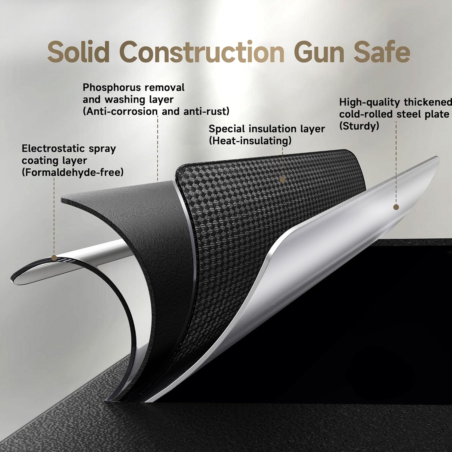 Kaer 23 - 25 Pre - Assembled Heavy Duty Gun Safe 1450XL - KaerWorld