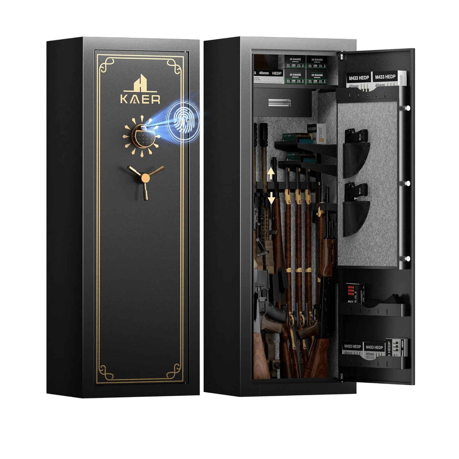 Kaer 23 - 25 Pre - Assembled Heavy Duty Gun Safe 1450XL - KaerWorld