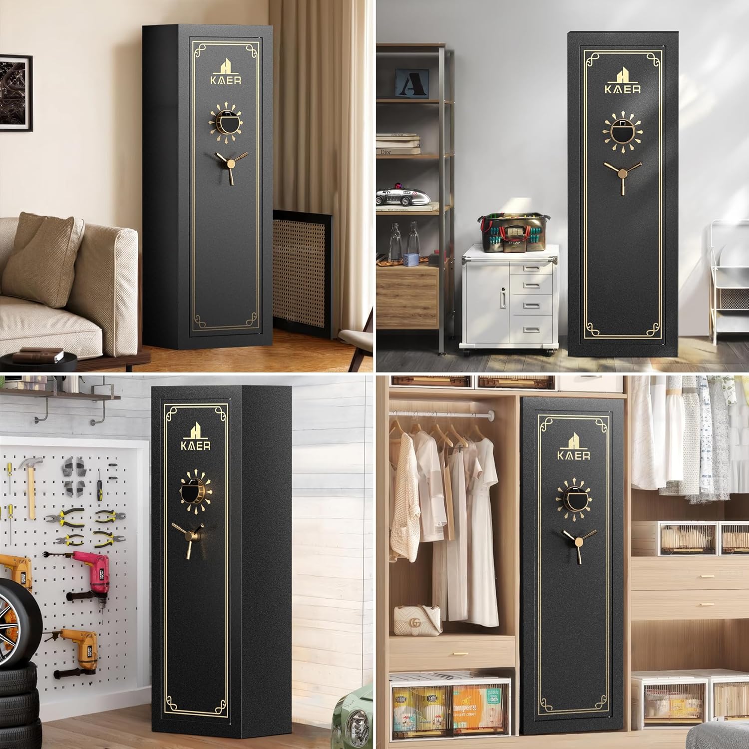 Kaer 23 - 25 Pre - Assembled Heavy Duty Gun Safe 1450XL - KaerWorld