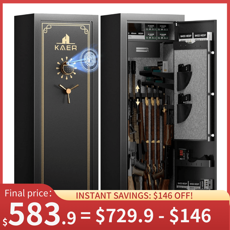 Kaer 23 - 25 Pre - Assembled Heavy Duty Gun Safe 1450XL - KaerWorld