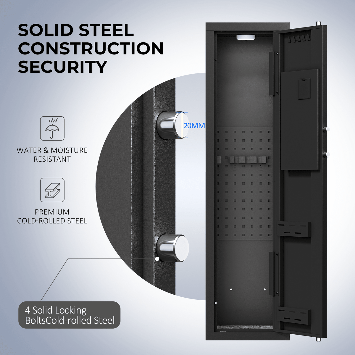 KAER 3-5 Rifle Gun Safe and Cabinet 1320S - KaerWorld