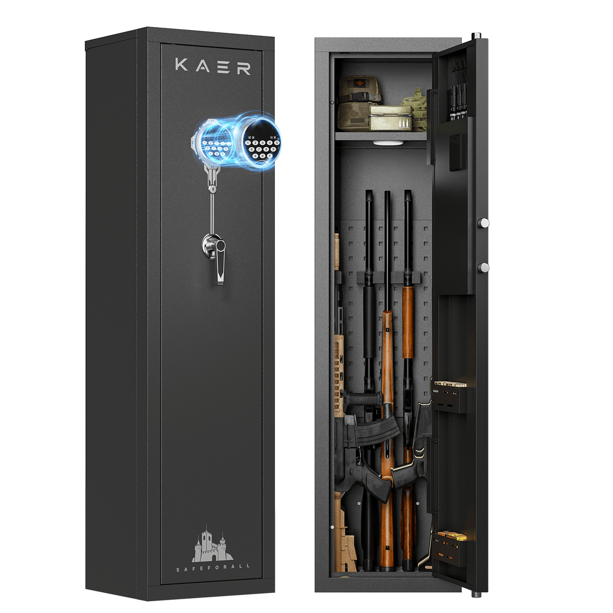 KAER 3-5 Rifle Gun Safe and Cabinet 1320S - KaerWorld
