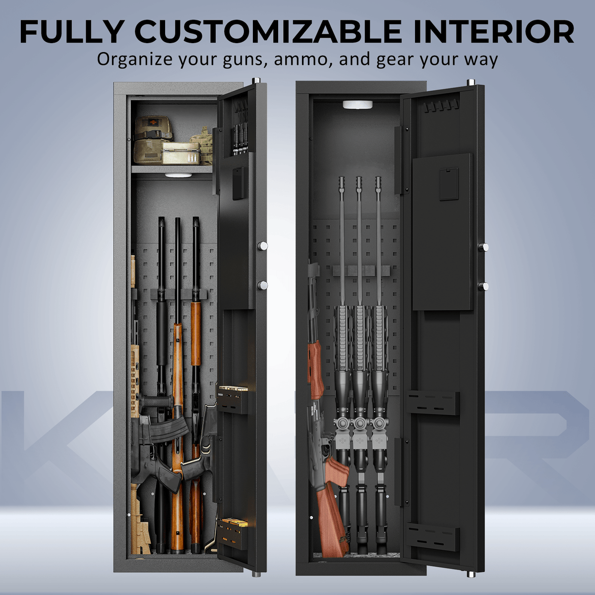 KAER 3-5 Rifle Gun Safe and Cabinet 1320S - KaerWorld