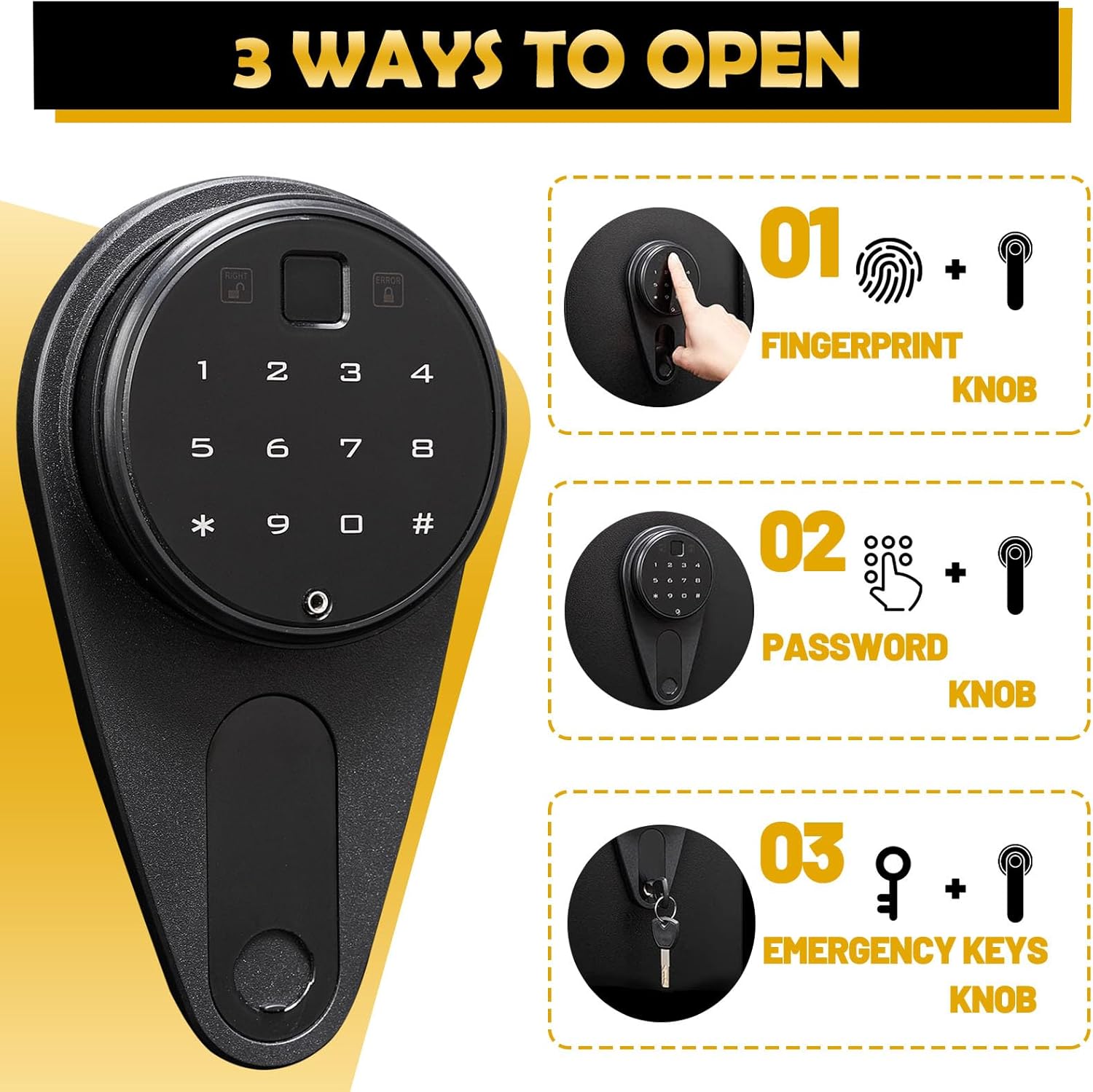 Kaer 4 - 5 Pre - Assembled Fringerprint Gun Safe 1380 - KaerWorld