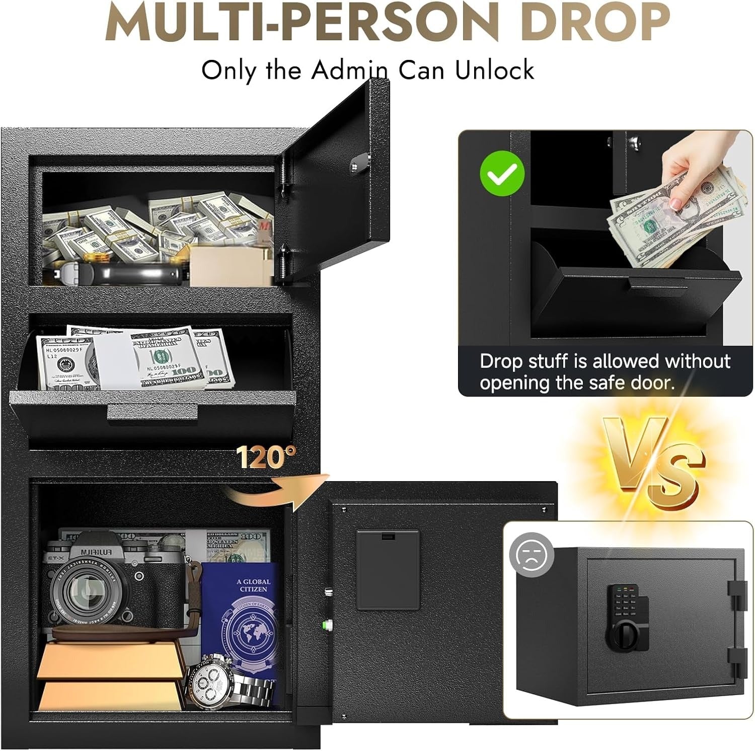 Kaer 4.0 Cub Safe Box With Drop Slot 690 - 2 - KaerWorld