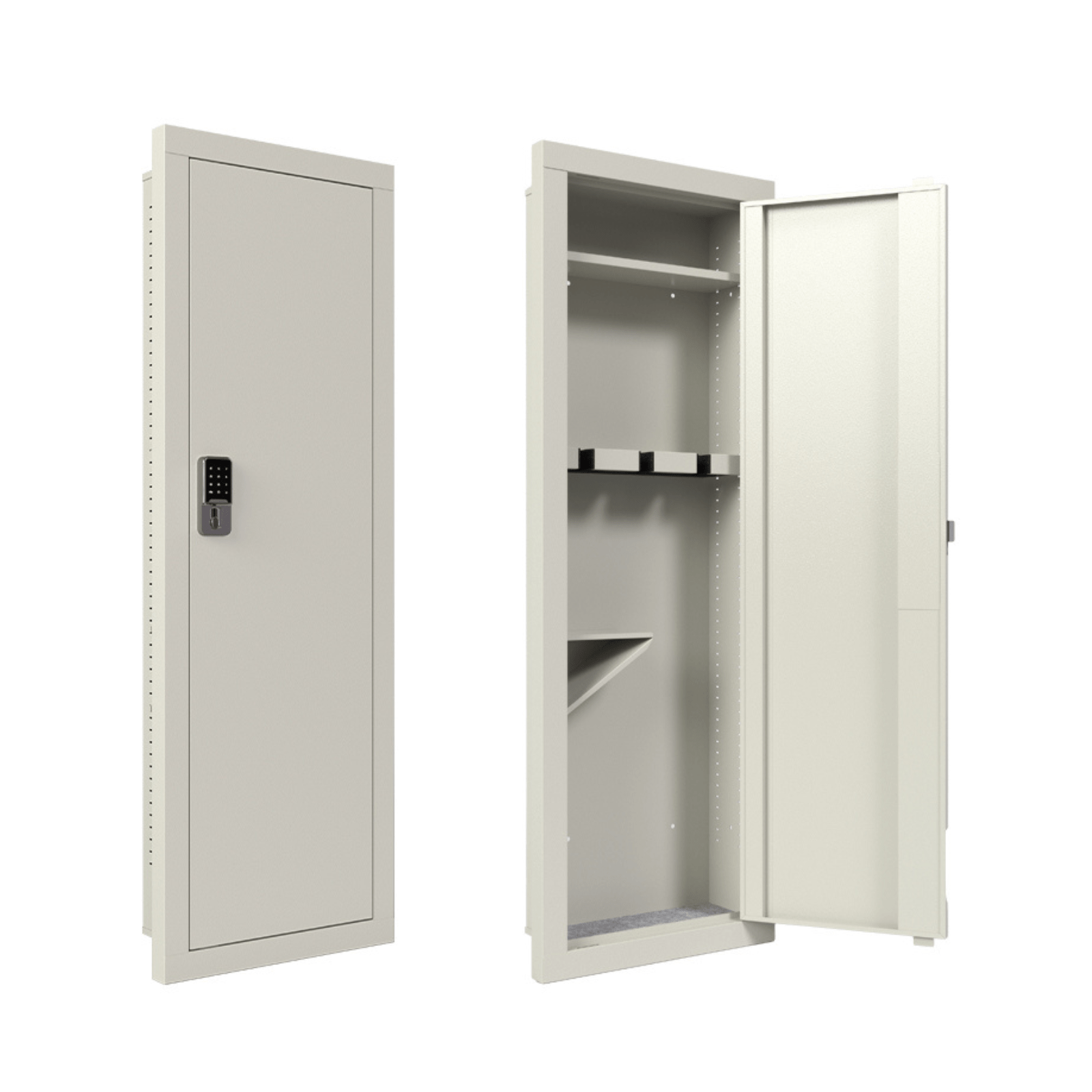 Kaer 53" In Wall Gun Safe White - KaerWorld