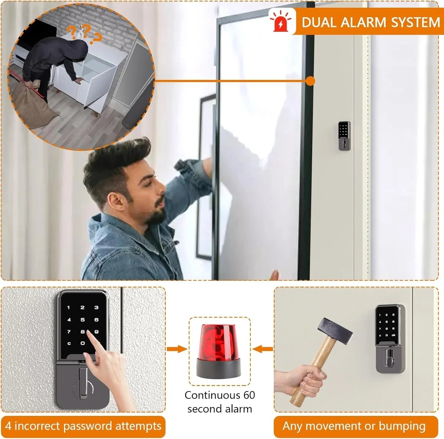 Kaer 53" In Wall Gun Safe White - KaerWorld