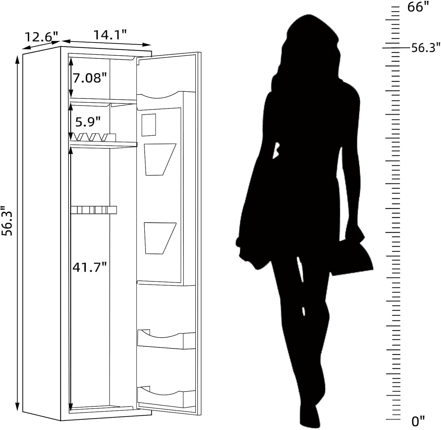 Kaer 6 Pre - Assembled Gun Safe 1430 - KaerWorld