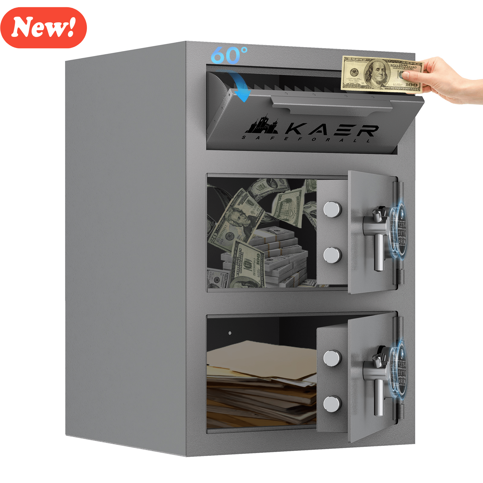 KAER 6.9 CuFt Drop Safe With Double Door - KaerWorld