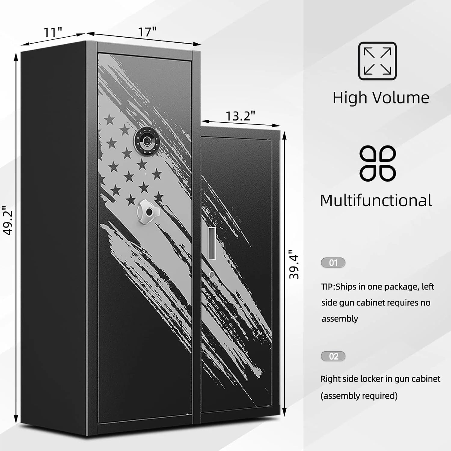 Kaer 7 - 8 Pre - Assembled Gun Safe 1250AB - KaerWorld