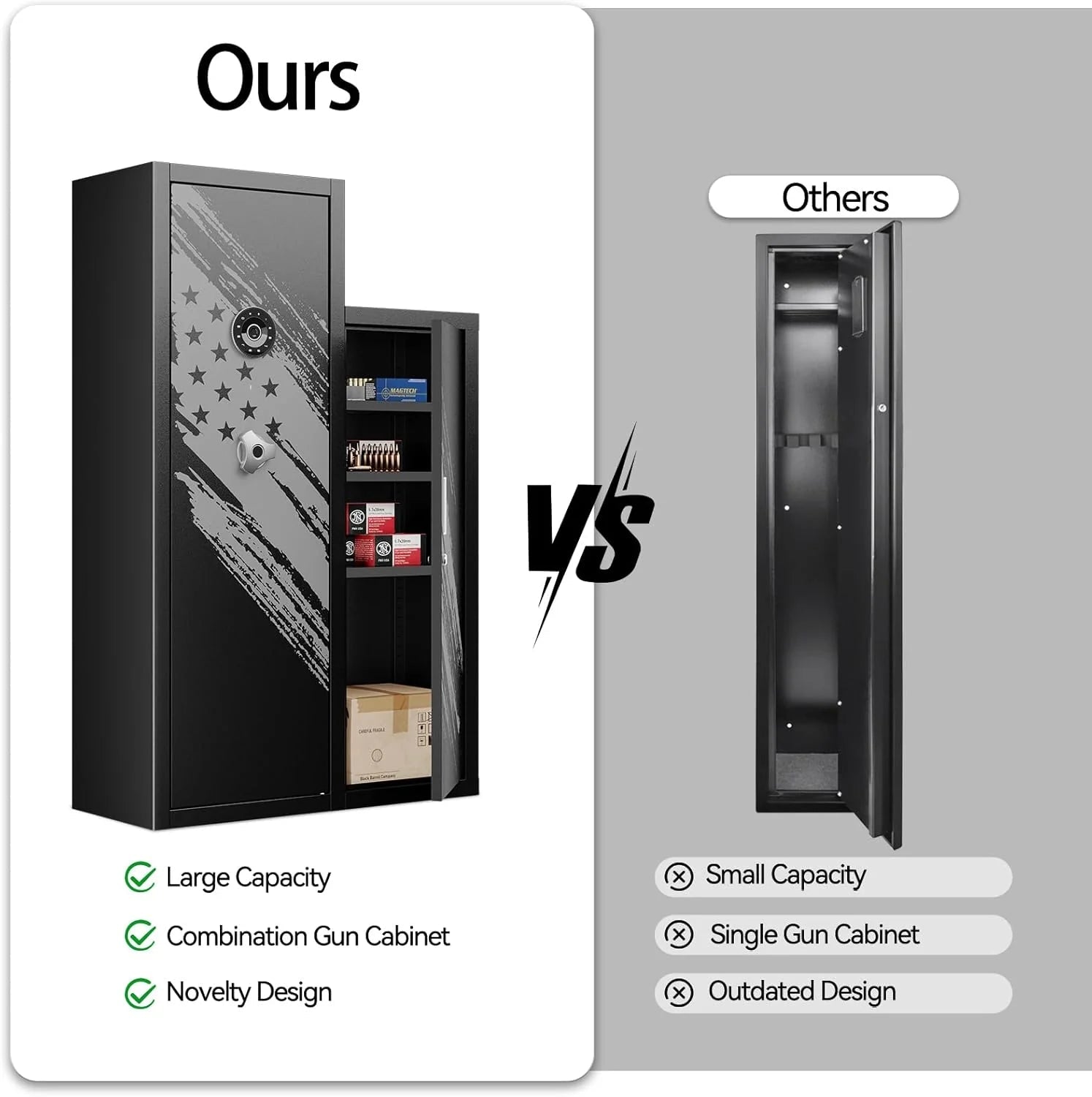 Kaer 7 - 8 Pre - Assembled Gun Safe 1250AB - KaerWorld