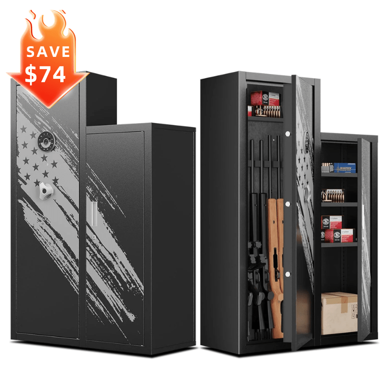 Kaer 7-8 Gun Safe for Rifles and Pistols – Quick Access Metal