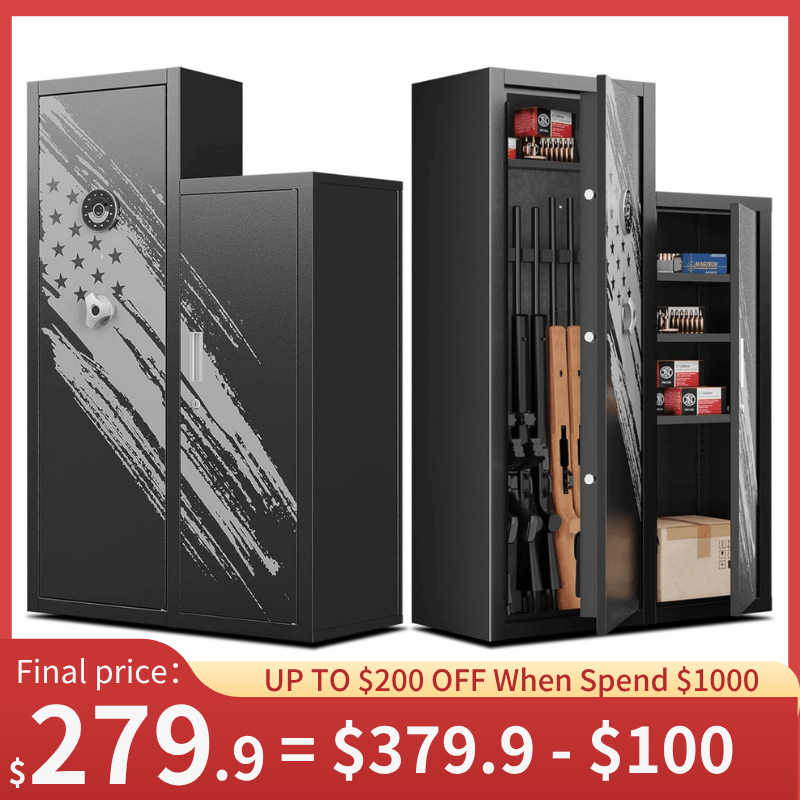 Kaer 7 - 8 Pre - Assembled Gun Safe and Cabinet 1250AB - KaerWorld