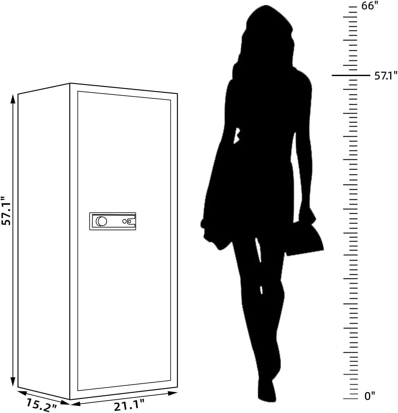 Kaer 8 - 12 Gun Safe Multi - function 1450 - KaerWorld