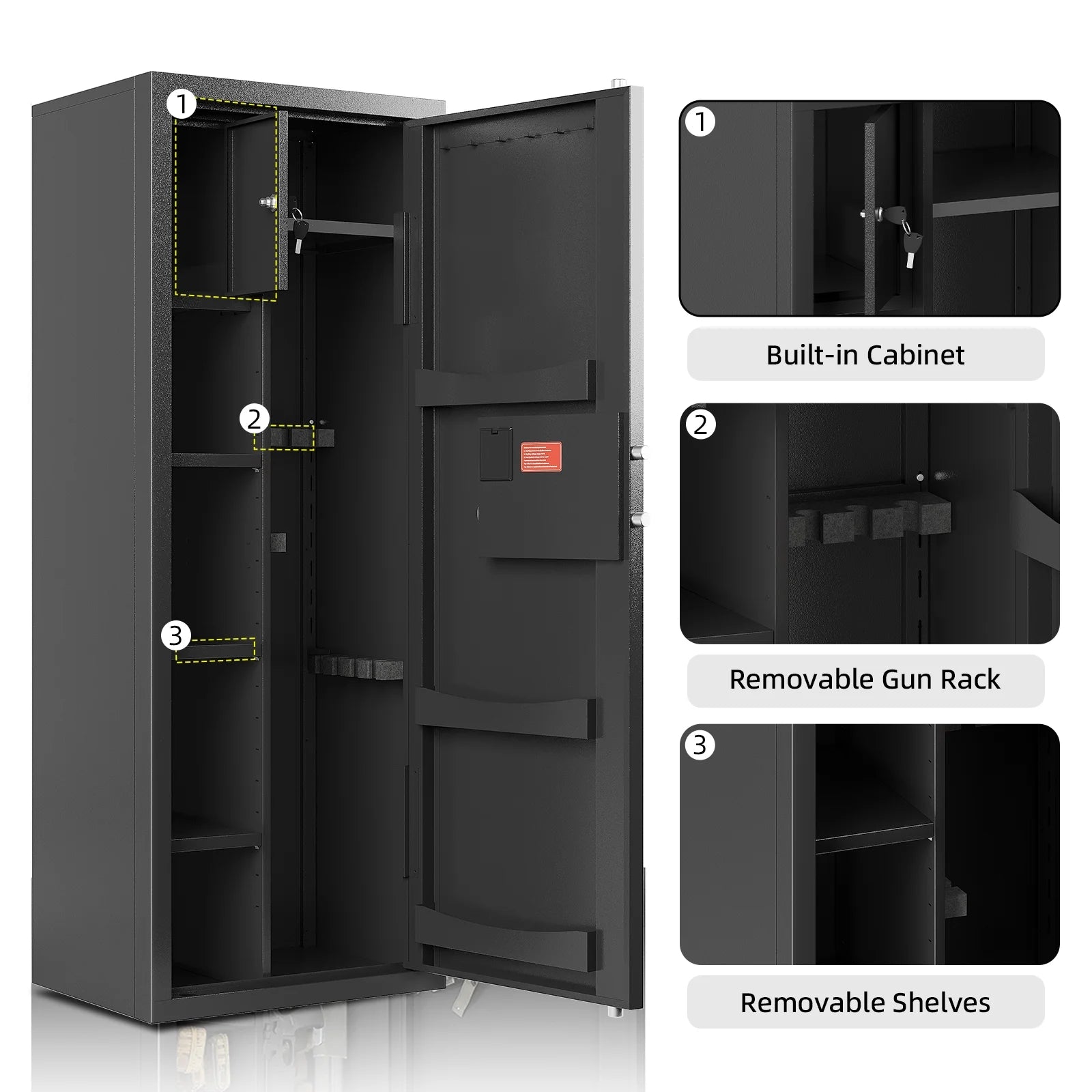 Kaer 8 - 12 Gun Safe Multi - function 1450 w - KaerWorld