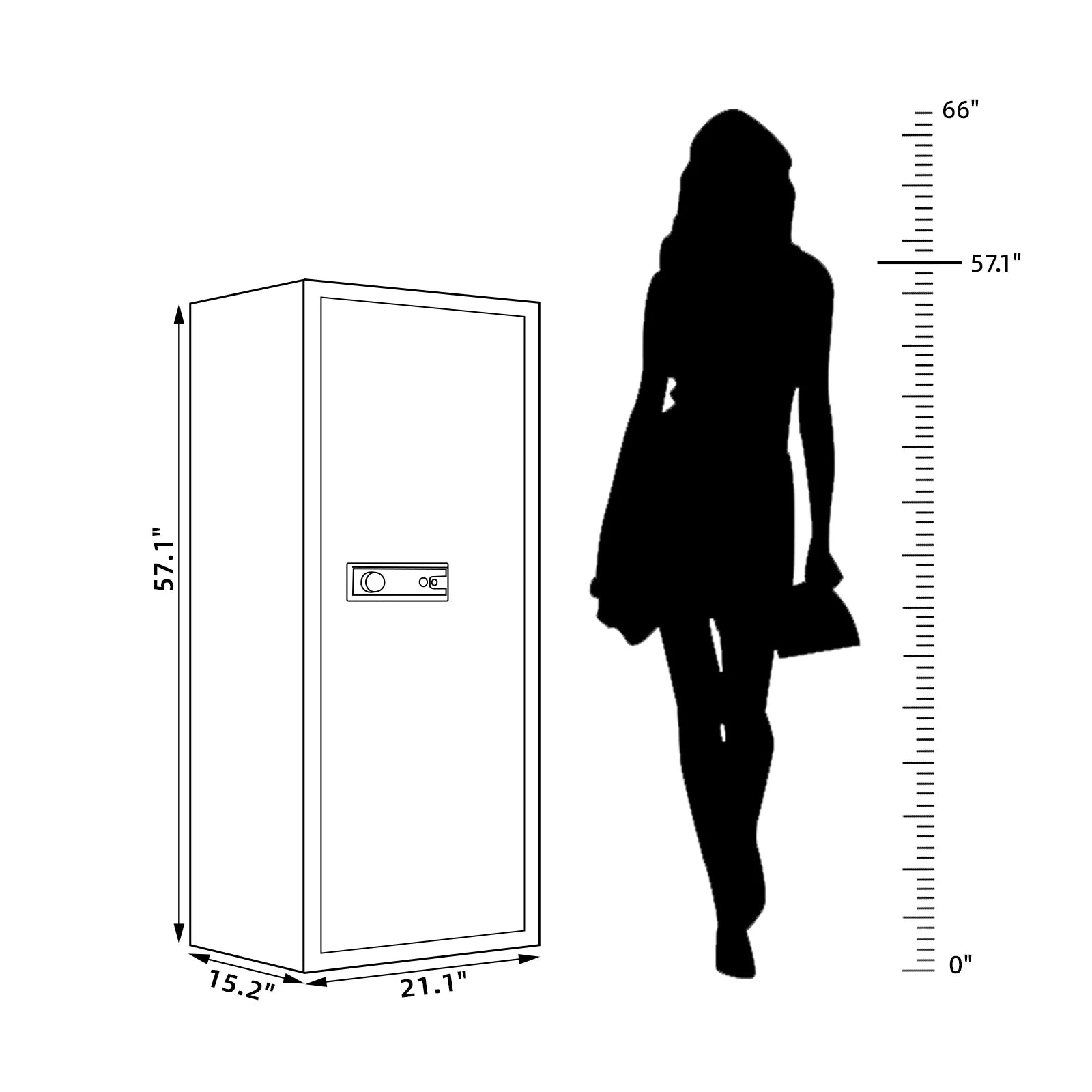 Kaer 8 - 12 Gun Safe Multi - function 1450 w - KaerWorld
