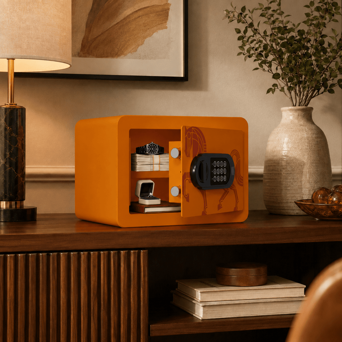 KAER Compact Digital Safe Box with Removable Shelf - KaerWorld