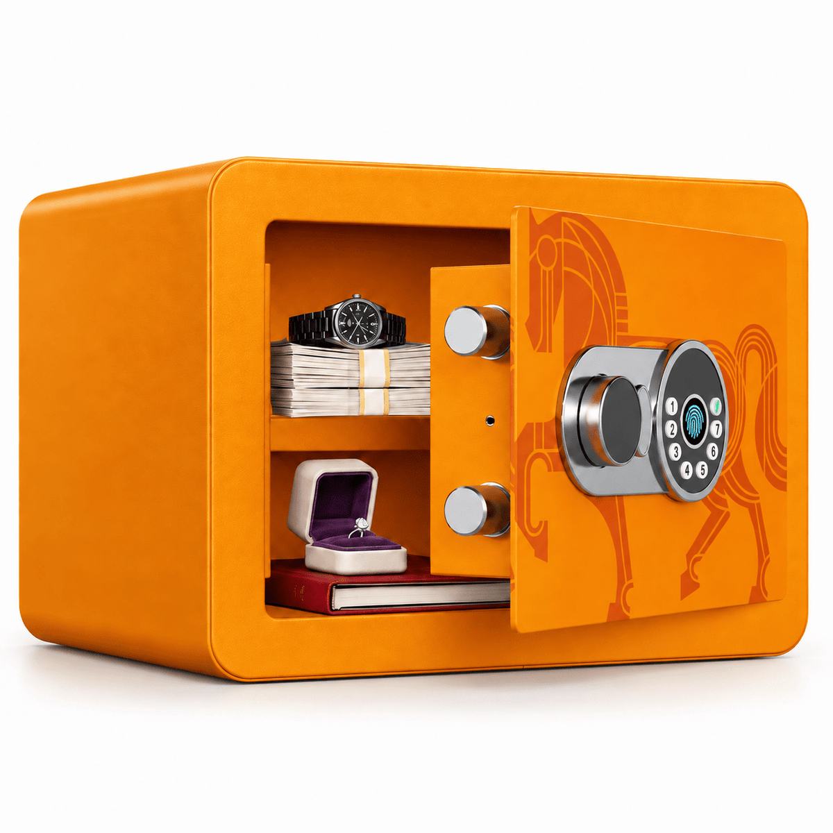 KAER Compact Digital Safe Box with Removable Shelf - KaerWorld