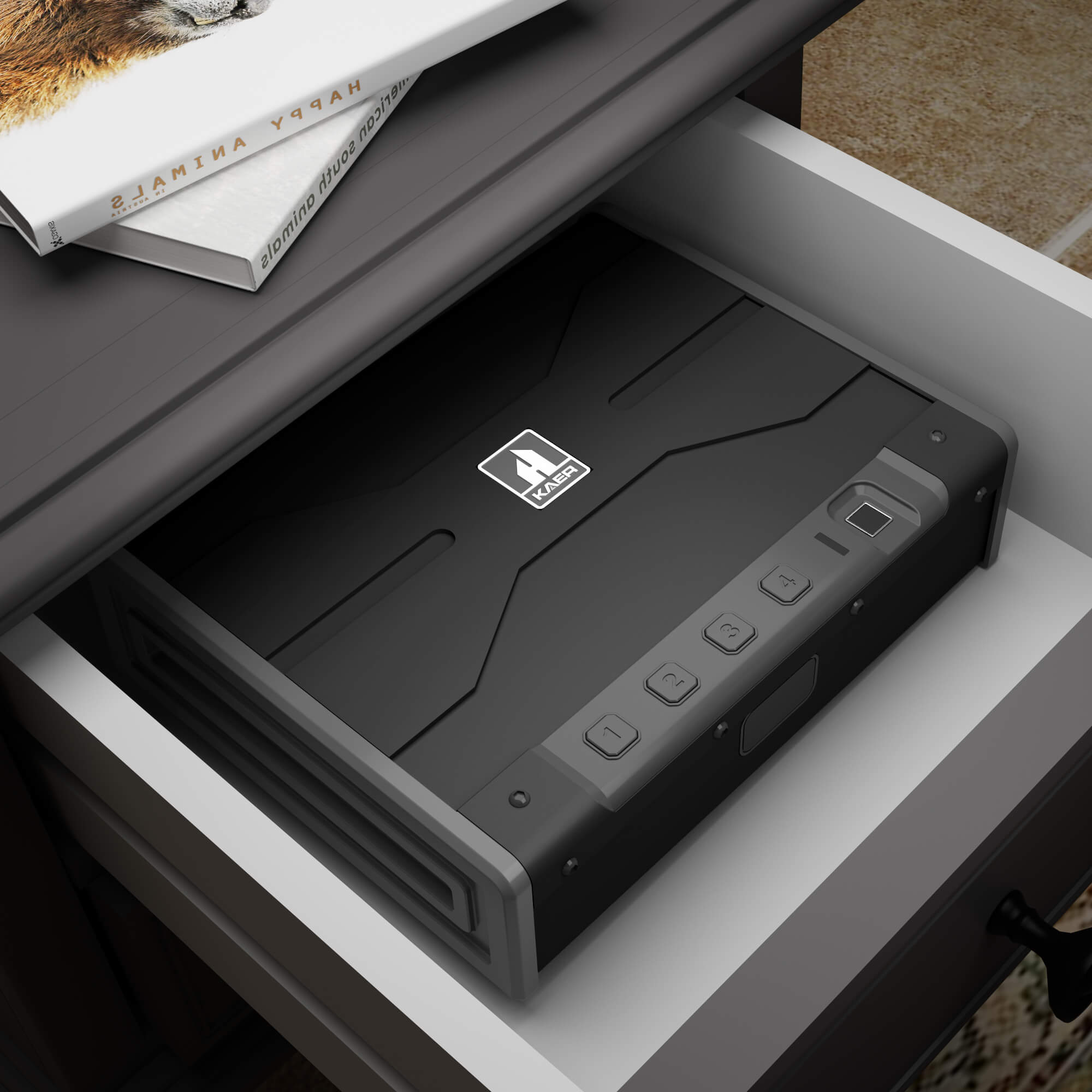 Kaer Fingerprint Pistol Safe A2 - KaerWorld