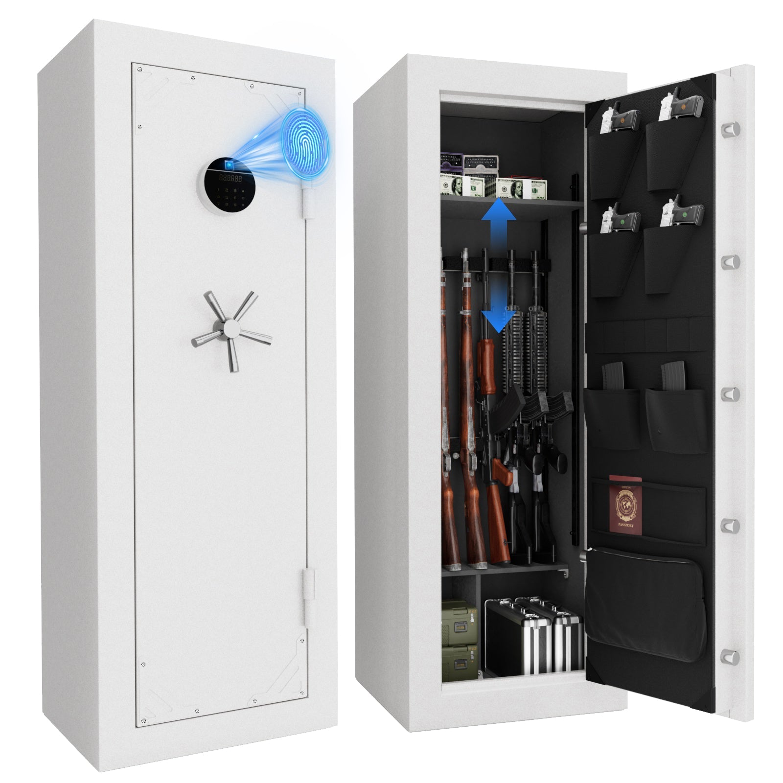 KAER Fireproof Gun Safe Fingerprint - KaerWorld