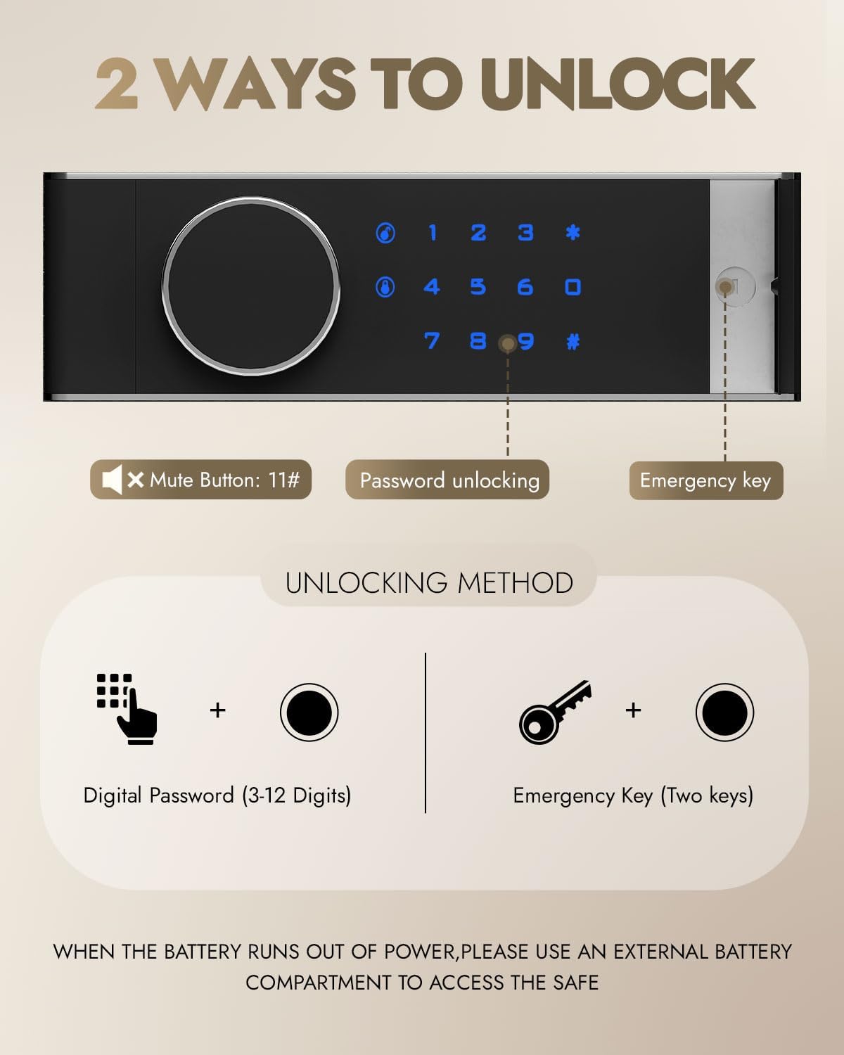 Kaer Fireproof Security Safe 60/90 - KaerWorld