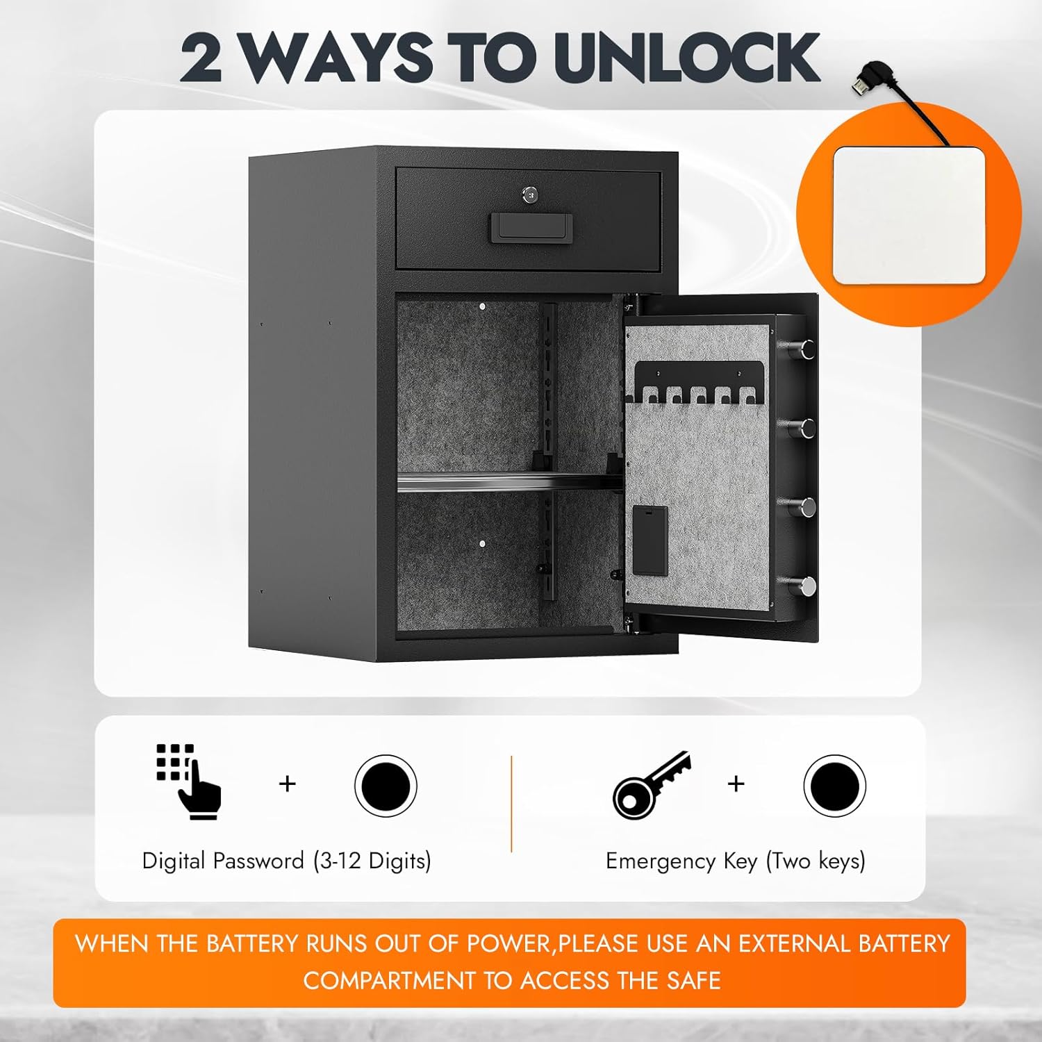 Kaer Fireproof Security Safe 60/90 - KaerWorld