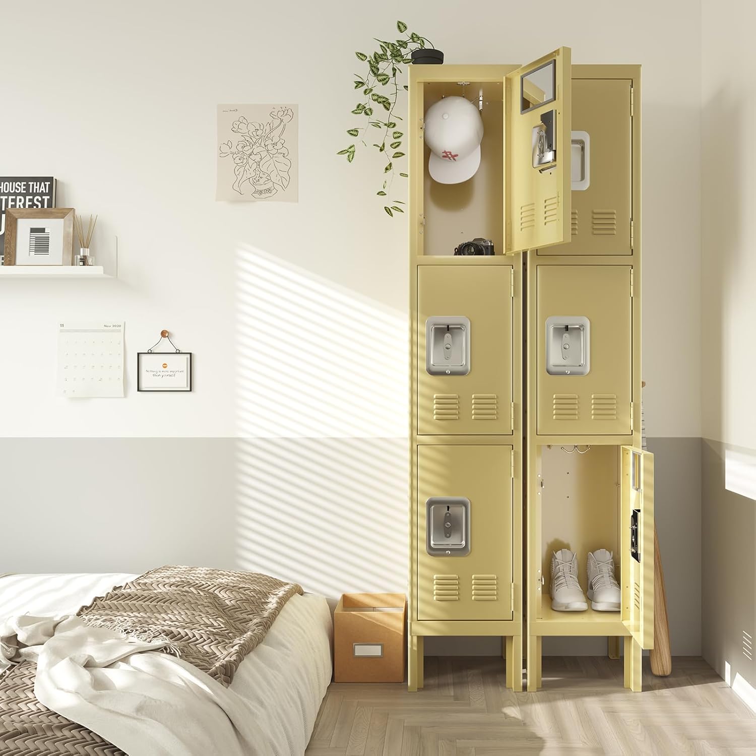 Kaer Metal Locker Storage Cabinet - 3 Door 1680 - KaerWorld