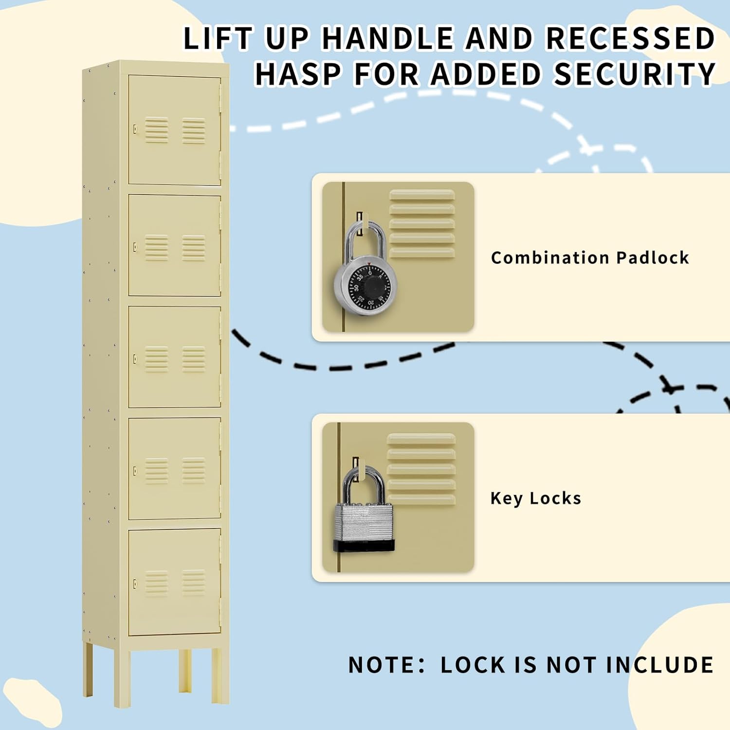 Kaer Metal Locker Storage Cabinet - 3 Door 1680 - KaerWorld