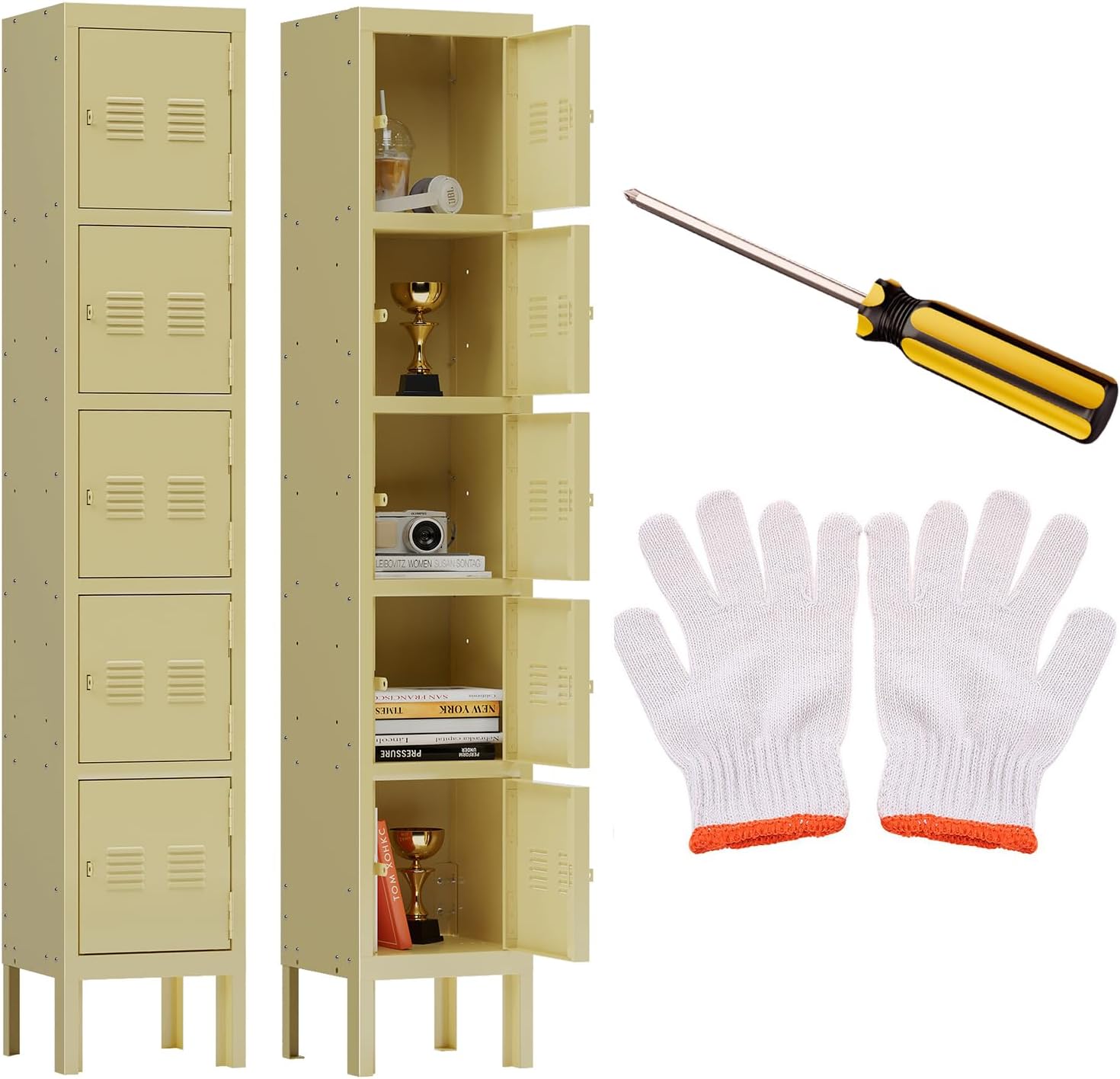 Kaer Metal Locker Storage Cabinet - 3 Door 1680 - KaerWorld