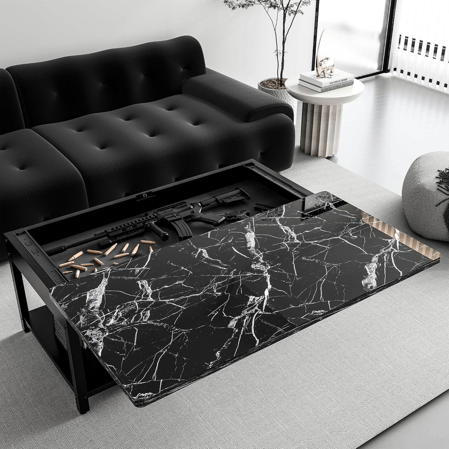 Kaer Modern Coffee Table Gun Safe - KaerWorld