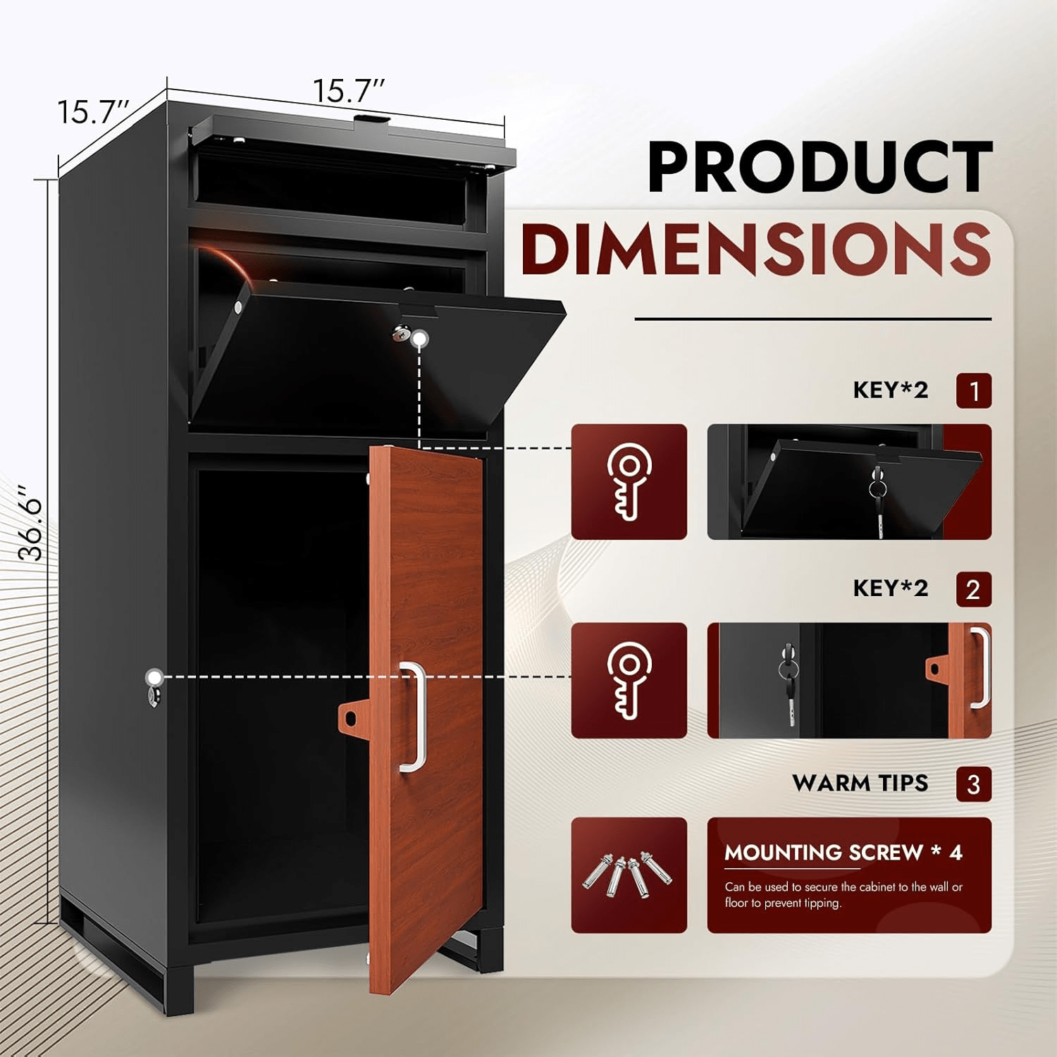 Kaer Package Delivery Box T930 - KaerWorld