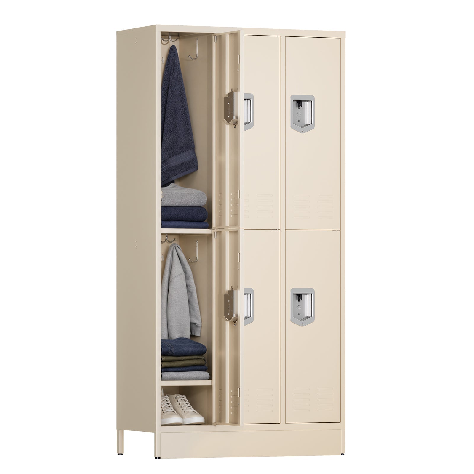 KAER Unite Metal Locker Cabinet with Lockable Storage - KaerWorld