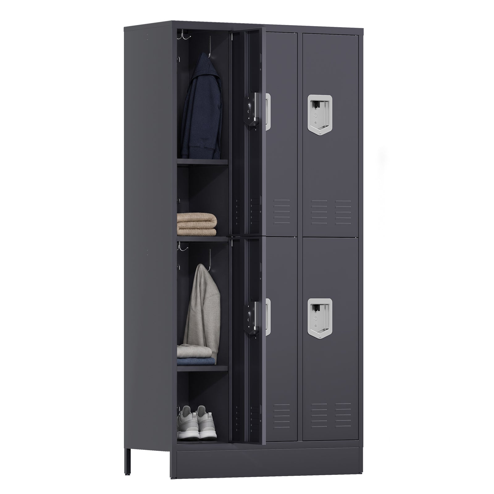 KAER Unite Metal Locker Cabinet with Lockable Storage - KaerWorld