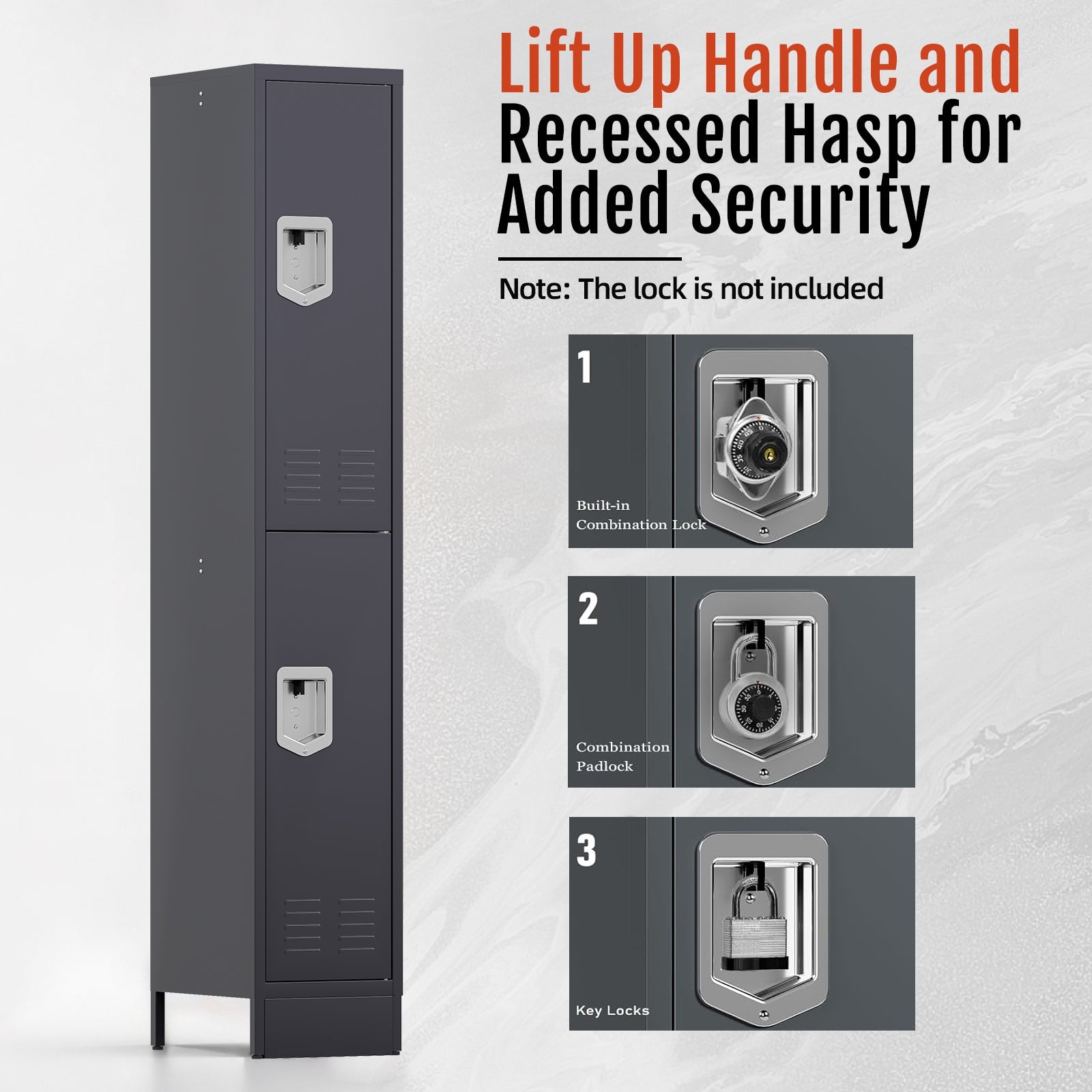 KAER Unite Metal Locker Cabinet with Lockable Storage - KaerWorld