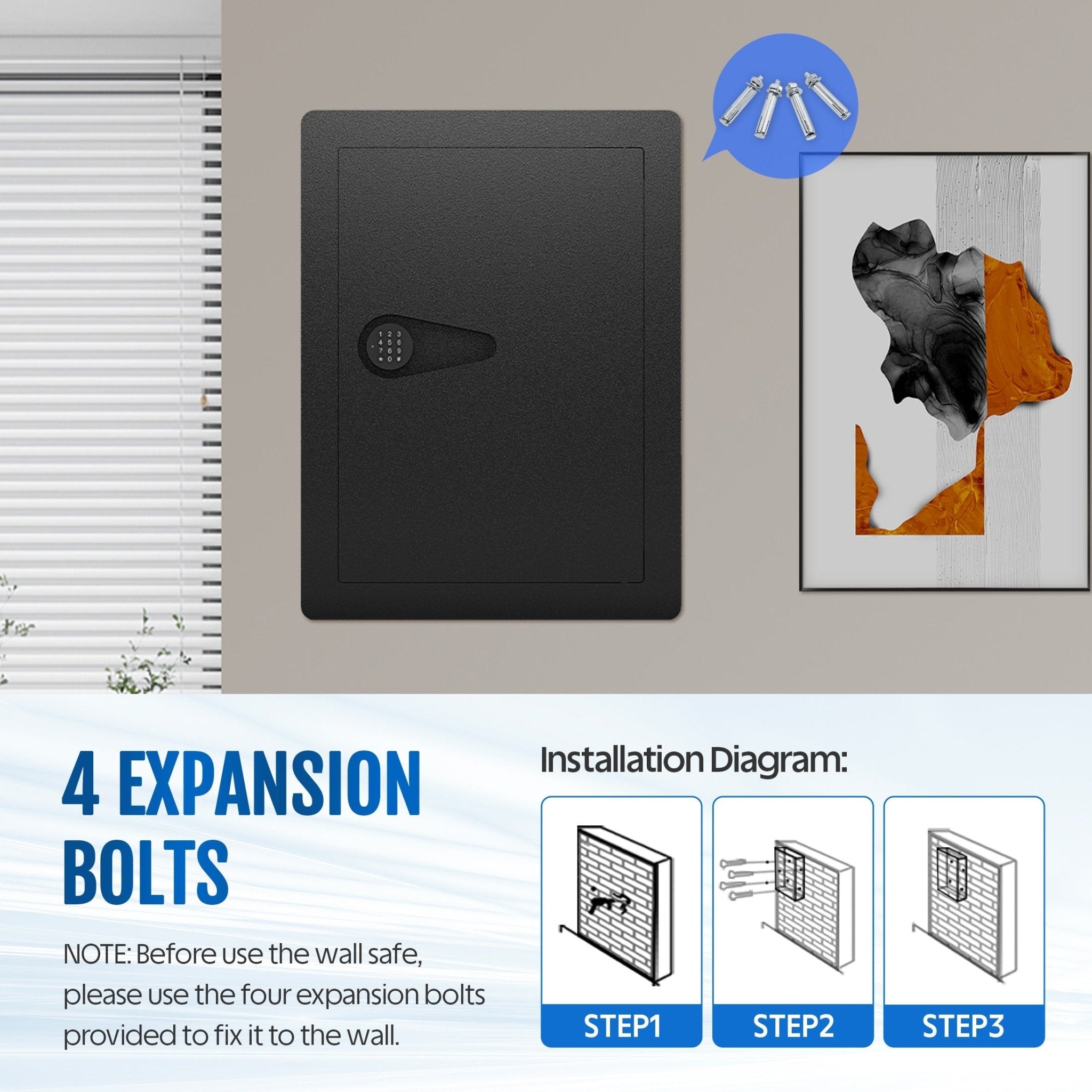 Kaer Wall Safe Hidden Safe (2 Colors) - KaerWorld