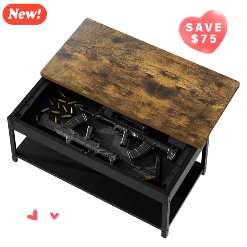 Modern Coffee Table Gun Safe (2 Pattern) - KaerWorld
