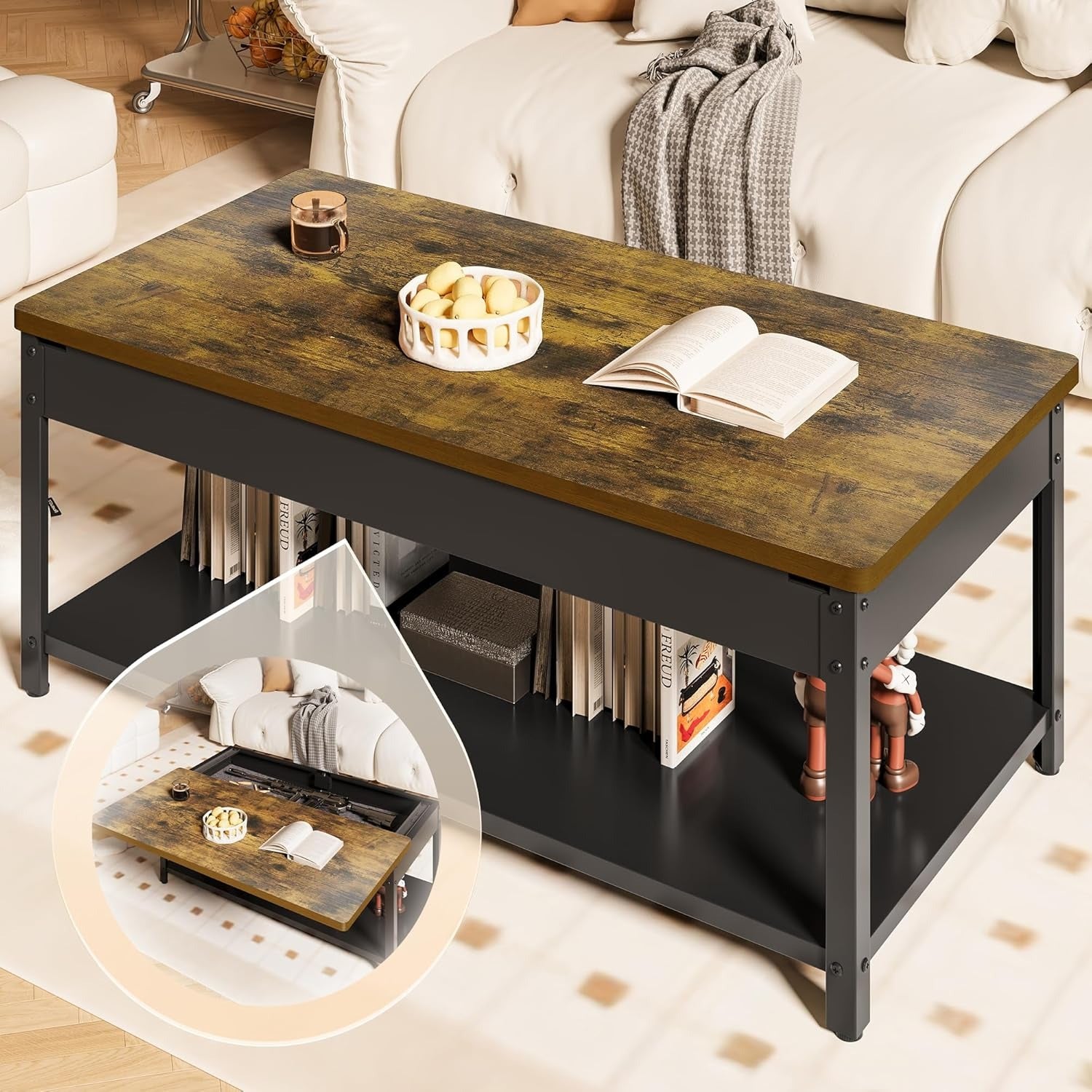 Modern Coffee Table Gun Safe (2 Pattern) - KaerWorld