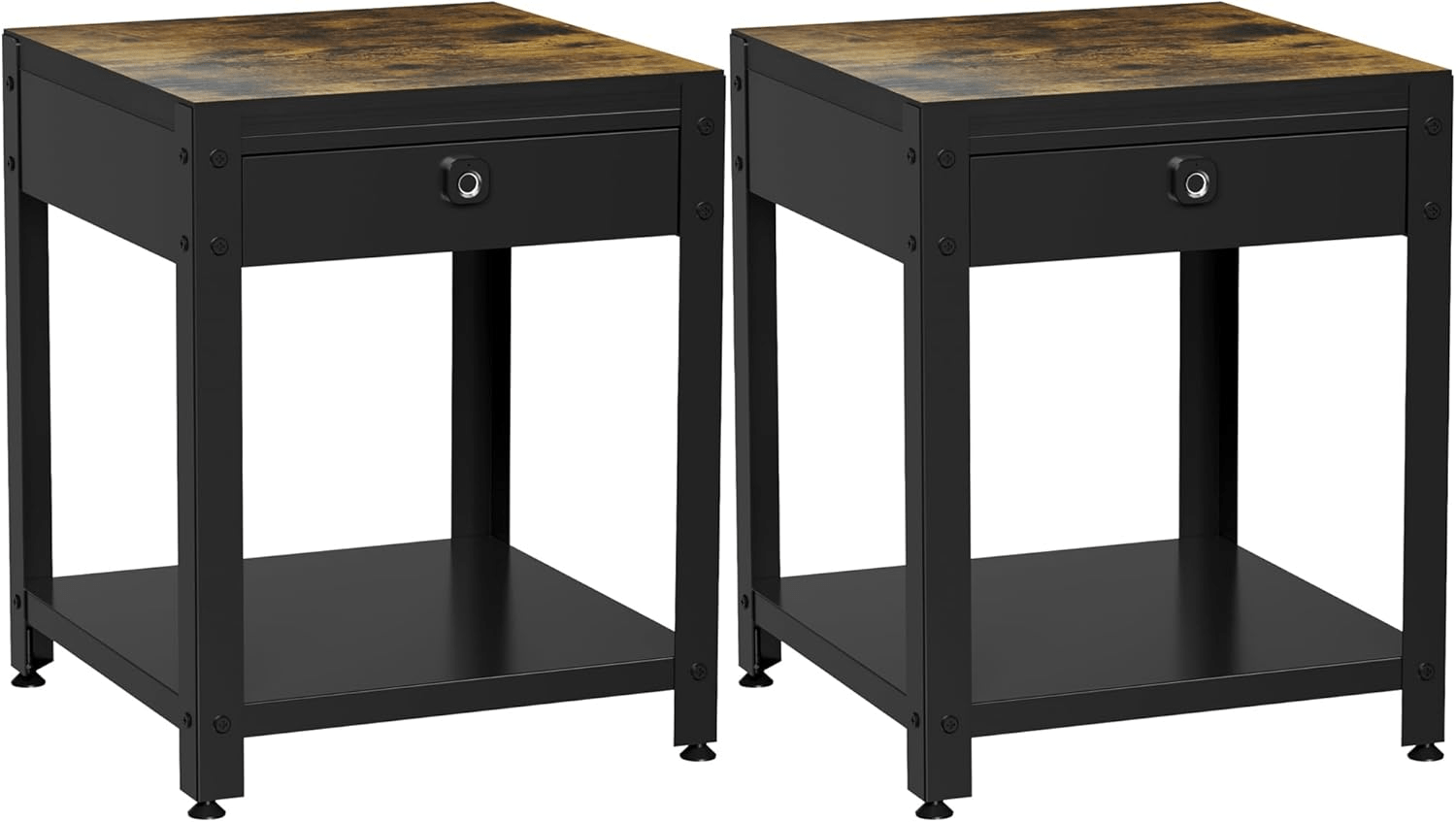 Nightstand With Gun Drawer Fingerprint - KaerWorld