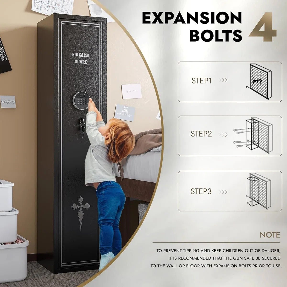 【Special Offer】Kaer 2 - 4 Rifles Gun Safe - KaerWorld