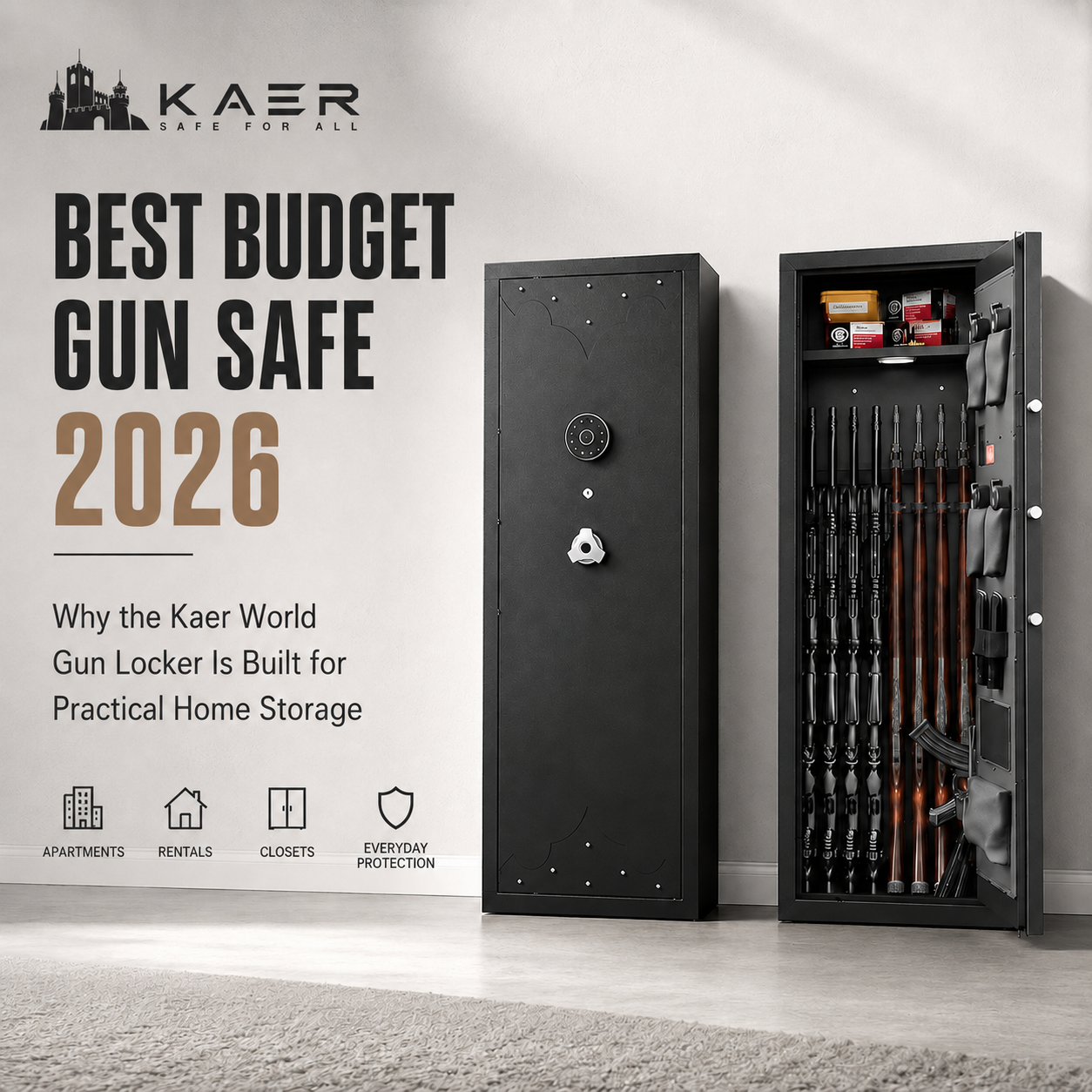 Why the Kaer World Gun Locker Is Built for Practical Home Storage?