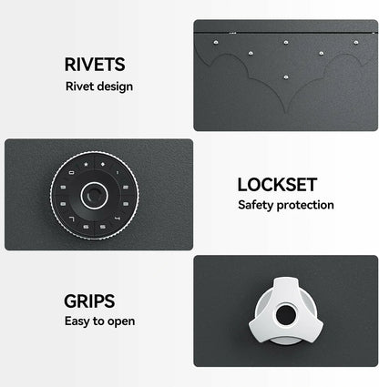 Kaer 10-12 Gun Safe 1400MD Rivet Design
